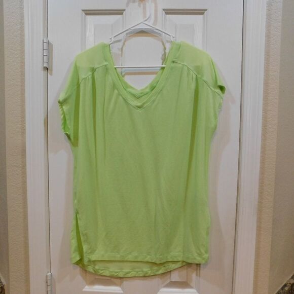 Zella Double V Neck Workout Top (C2) - Picture 1 of 4